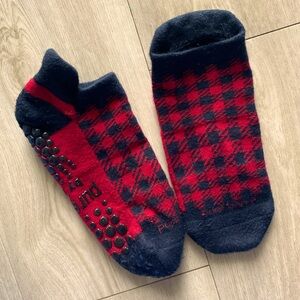 Buffalo Plaid Pure Barre By Tavi Sticky Socks
